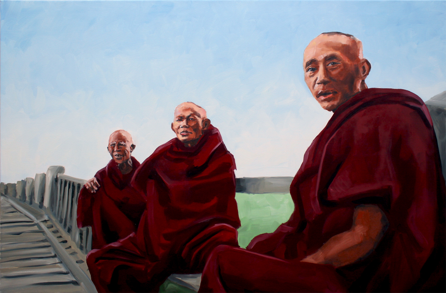 3 old monks